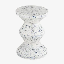 Tavolino da divano in acciaio smaltato, motivo maculato, 47cm