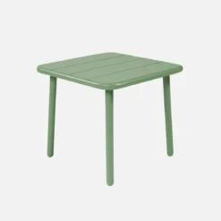 Tavolino da giardino quadrato in acciaio, 45 cm
