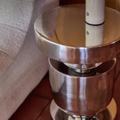 sweeek Tavolino da salotto e comodino in acciaio inossidabile