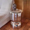 sweeek Tavolino da salotto e comodino in acciaio inossidabile