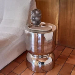 sweeek Tavolino da salotto e comodino in acciaio inossidabile