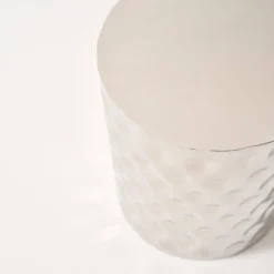 sweeek Tavolino da salotto in acciaio smaltato cromato, 41cm