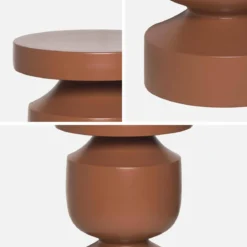 Tavolino, fine divano, comodino in metallo