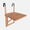 sweeek Tavolino in legno di acacia pieghevole quadrato, 40x40cm
