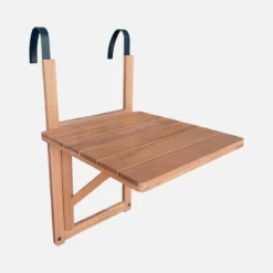 sweeek Tavolino in legno di acacia pieghevole quadrato, 40x40cm