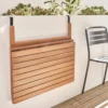 sweeek Tavolino in legno di acacia pieghevole rettangolare, 70x50cm