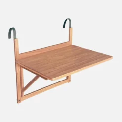 sweeek Tavolino in legno di acacia pieghevole rettangolare, 70x50cm