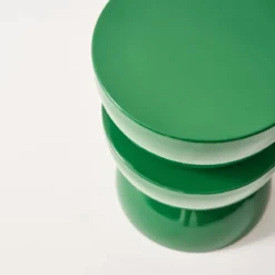 Tavolino in metallo effetto glassy, 46,5cm