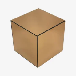 sweeek Tavolino, lato del divano, cubo a specchio 35cm
