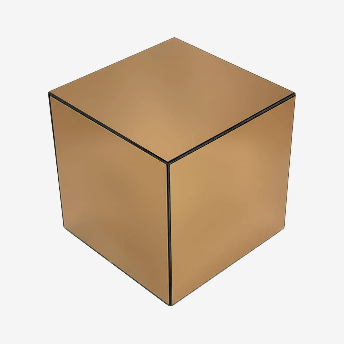 sweeek Tavolino, lato del divano, cubo a specchio 35cm