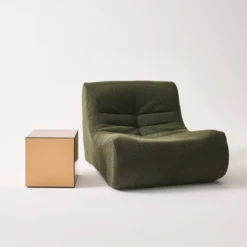 sweeek Tavolino, lato del divano, cubo a specchio 35cm