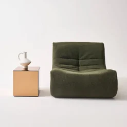 sweeek Tavolino, lato del divano, cubo a specchio 35cm