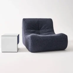 Tavolino, lato del divano, cubo a specchio 35cm
