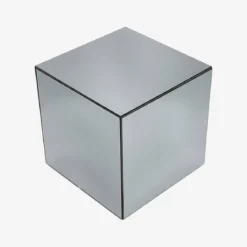 Tavolino, lato del divano, cubo a specchio 35cm