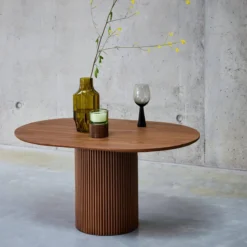 sweeek Tavolino oblungo con effetto legno intagliato