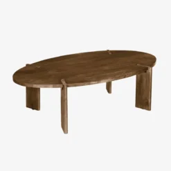 sweeek Tavolino ovale in legno di mango massello, 120cm