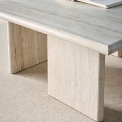 Tavolino quadrato effetto legno