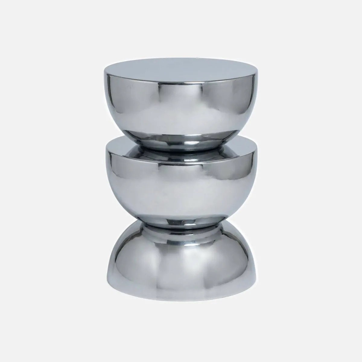 sweeek Tavolino, tavolino da salotto, comodino in acciaio inossidabile Ø32 x H46,5cm