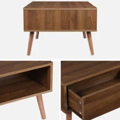 sweeek Tavolino vintage effetto legno