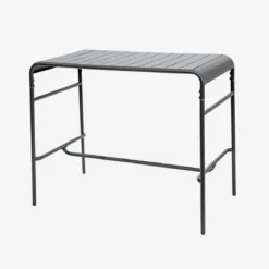 Tavolo alto da giardino in acciaio, 4 posti, 120cm