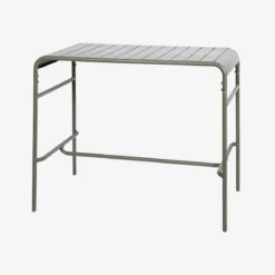 Tavolo alto da giardino in acciaio, 4 posti, 120cm