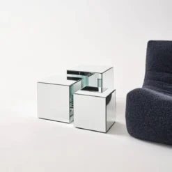 Tavolo cubico a specchio, 30cm