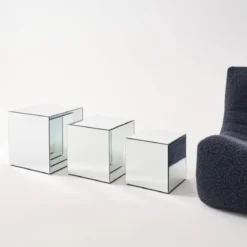 Tavolo cubico a specchio, tavolino da divano