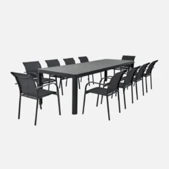 Tavolo da giardino allungabile in alluminio 6-10 posti, 300cm