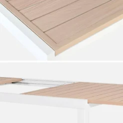 sweeek Tavolo da giardino allungabile in alluminio 10-12 posti, 320cm
