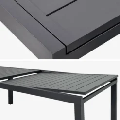 sweeek Tavolo da giardino allungabile in alluminio 10-12 posti, 320cm