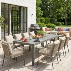 sweeek Tavolo da giardino allungabile in alluminio 6-10 posti, 300cm