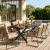 sweeek Tavolo da giardino allungabile in alluminio, 240cm