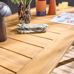sweeek Tavolo da giardino allungabile in legno di acacia, 10 posti