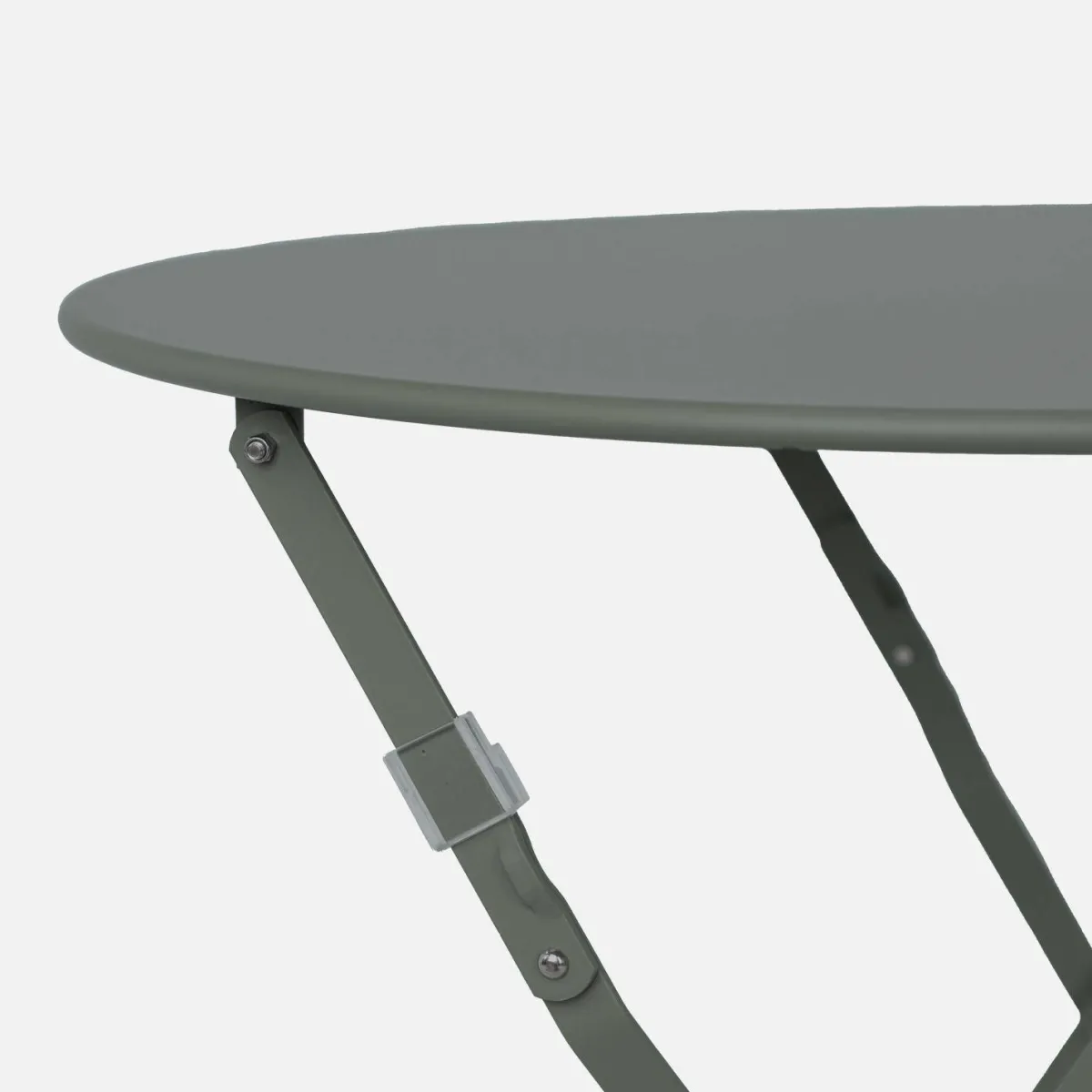 sweeek Tavolo da giardino bistrot pieghevole in acciaio, 2 posti, Ø60cm