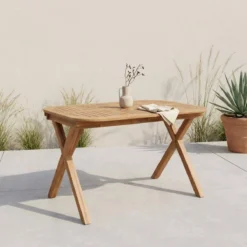 sweeek Tavolo da giardino estensibile in legno di acacia, 4-6 posti