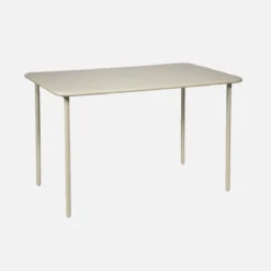 Tavolo da giardino in acciaio, 4 posti, 120cm
