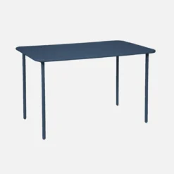 Tavolo da giardino in acciaio, 4 posti, 120cm