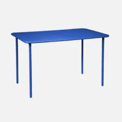 Tavolo da giardino in acciaio, 4 posti, 120cm
