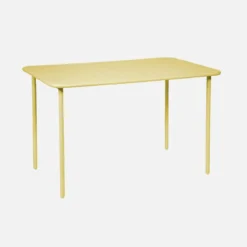 Tavolo da giardino in acciaio, 4 posti, 120cm