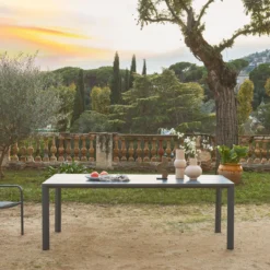 Tavolo da giardino in alluminio, 8 posti