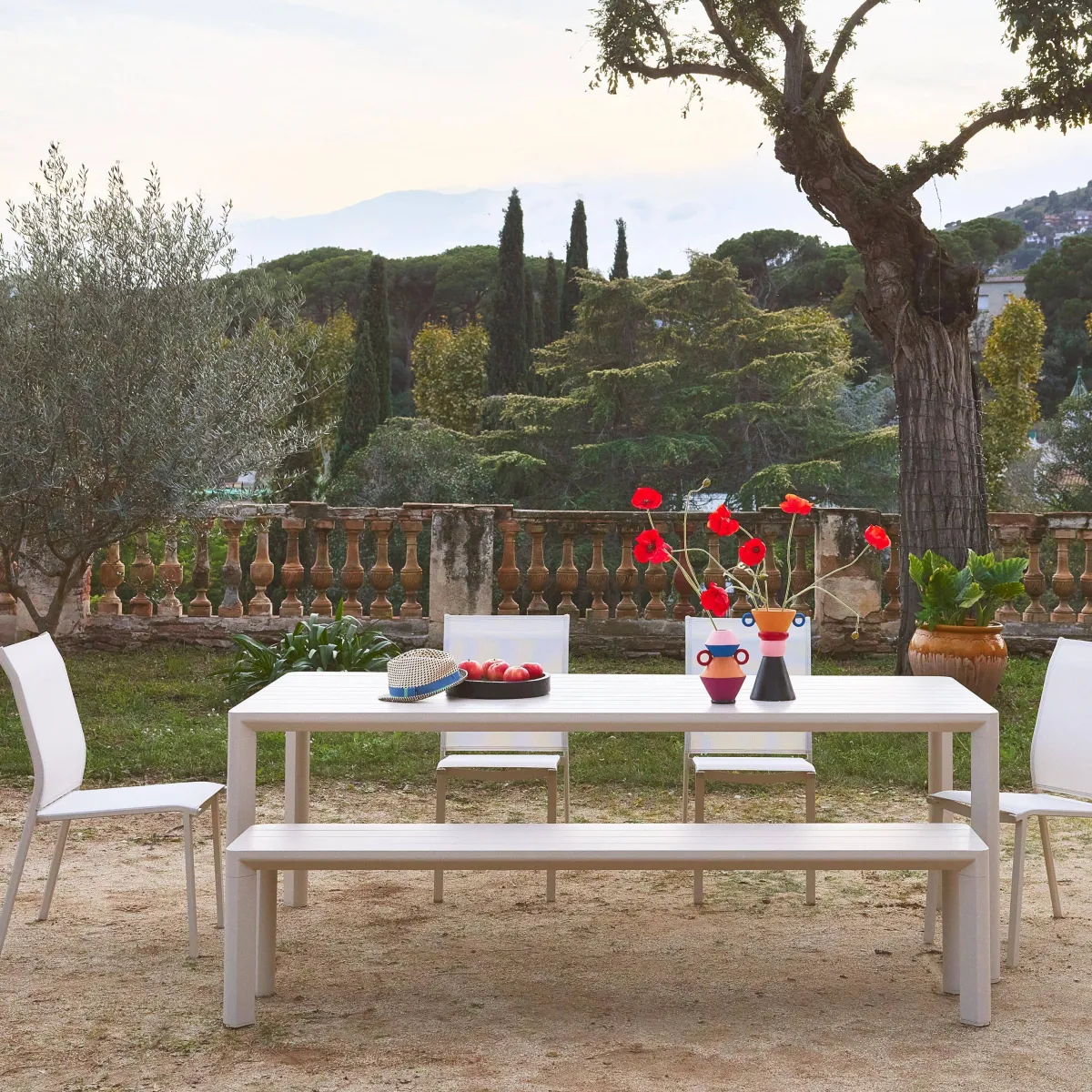 sweeek Tavolo da giardino in alluminio, 8 posti
