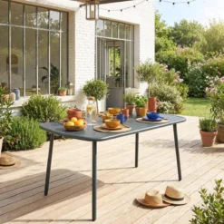 sweeek Tavolo da giardino in alluminio, 4-6 posti