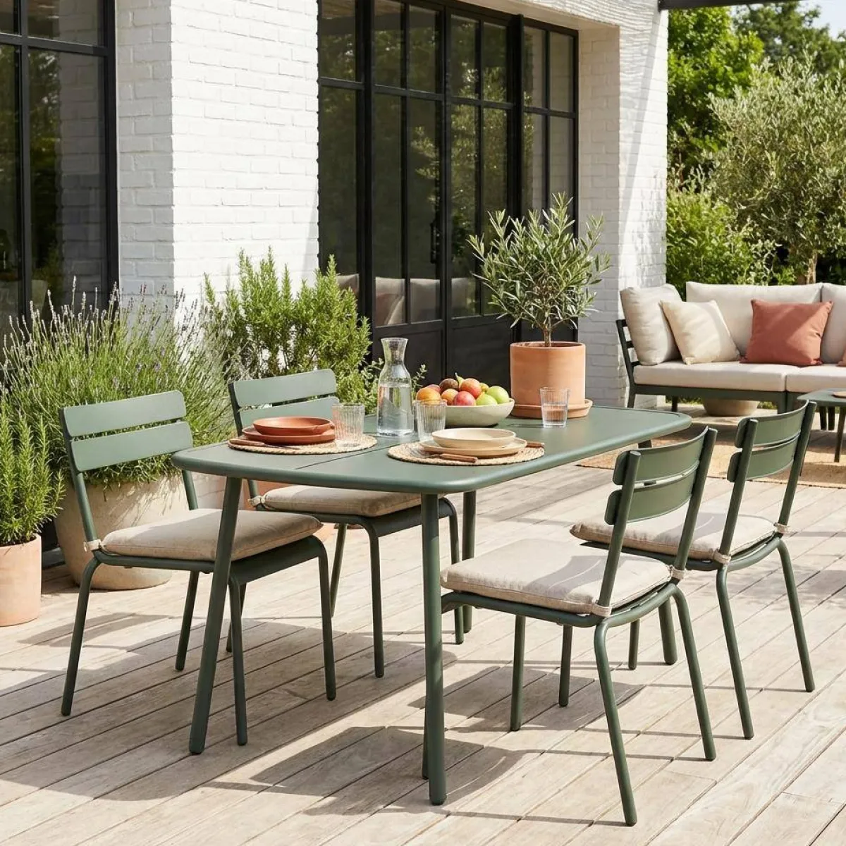 sweeek Tavolo da giardino in alluminio, 4-6 posti