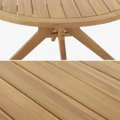 sweeek Tavolo da giardino in legno di acacia, 6 posti