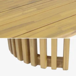 sweeek Tavolo da giardino in legno di acacia, 6 posti