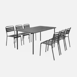 Tavolo da giardino in metallo 6-8 posti, 160cm