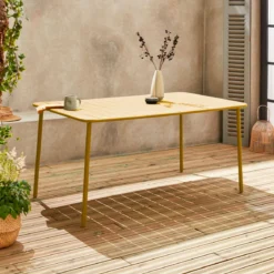 Tavolo da giardino in metallo 6-8 posti, 160cm