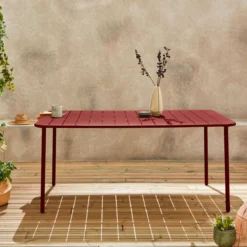 Tavolo da giardino in metallo 6-8 posti, 160cm