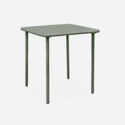 Tavolo da giardino in metallo 2 posti, 70cm