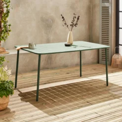 Tavolo da giardino in metallo 6-8 posti, 160cm